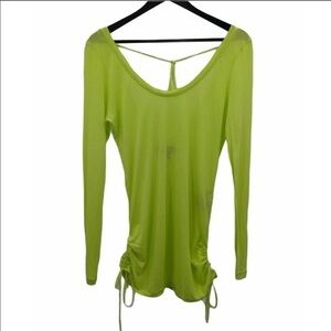 KORAL Cool-Down Top in Lime Green